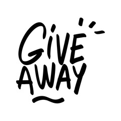 Give Away text element