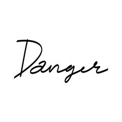 Danger text element