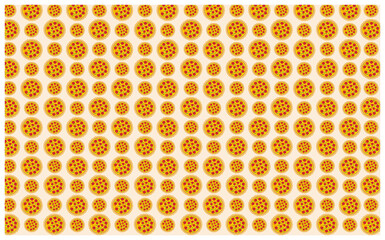 Food - Pizza Pattern Background Design