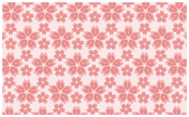 Cherry blossoms Ornament Pattern Background Design