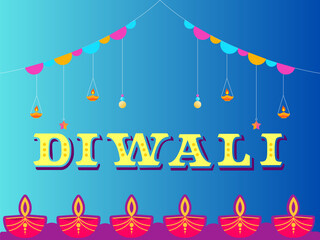 Fototapeta na wymiar Celebrate the Festival of Lights with Happy Diwali Vector Art Designs