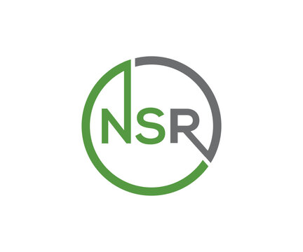 NSR logo design vector template