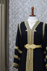 Obraz premium Traditional Moroccan Kaftan, handmade, traditional embroidery 