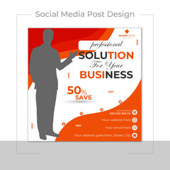 Professional solution for you business social media post design