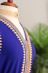 Traditional Moroccan Kaftan, handmade, traditional embroidery