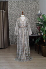 Traditional Moroccan Kaftan, hand embroidered