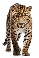 Jaguar on white background
