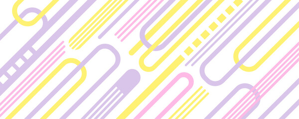 紫、黄色、ピンクのクリップ　パターン　背景