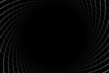 Black and white spiral abstract background