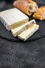 creamy soft cheese extra taste fresh eating cooking appetizer meal food snack on the table copy space food background rustic top view