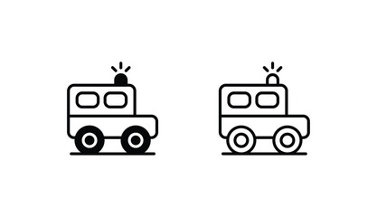 prison bus icon design with white background stock illustration