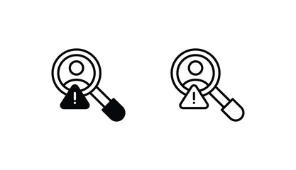 detective icon design with white background stock illustration