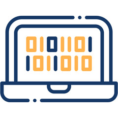 Vector Icon Binary Code, Browser, Code, Web Coding, Web Development, Web Programming