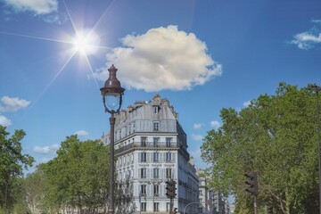 Paris, ancient buildings at Bastille
