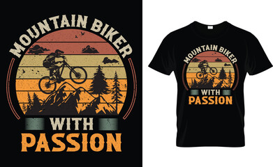 Cycling t-shirt design.Colorful and fashionable t-shirt design for men and women.