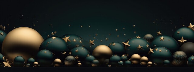 Christmas- ball, tree ornaments, background, Ai generated image