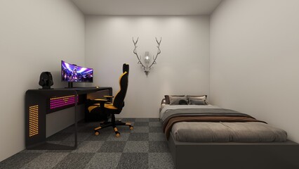 3D Design Interiors Minimalist Cozy Home