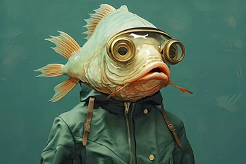 Poster deep sea fish helmet © Mariani