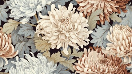  a close up of a bunch of flowers on a black background with a white and pink flower in the center.  generative ai