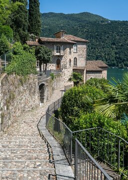 Stunning Morcote situated on Lugano Lake in Switzerland
