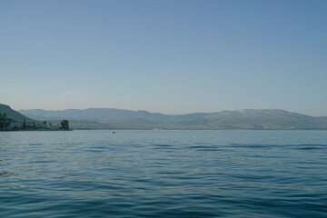 view to the north of Sea of Galilee