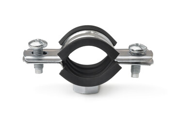 Obraz premium Metal hose clamp with rubber insert