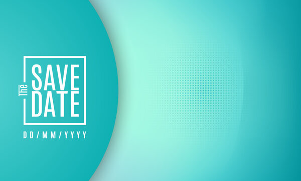 Save the date banner. Can be used for business, marketing and advertising. logo graphic design of event summit made for Technology and upcoming events. Vector EPS 10