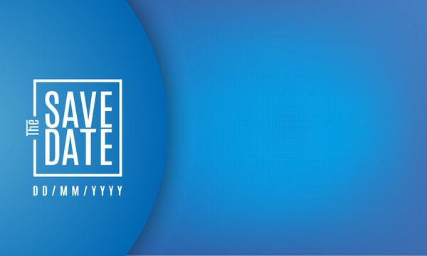 Save the date banner. Can be used for business, marketing and advertising. logo graphic design of event summit made for Technology and upcoming events. Vector EPS 10