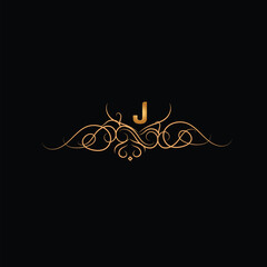 creative golden latter logo design