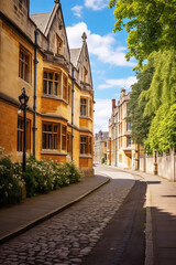 Fototapeta na wymiar Historic buildings in the Oxford University, Oxford,England