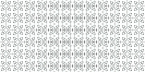 Seamless Repeatable Abstract Geometric Pattern - Black and White