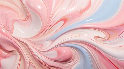 Marble texture mimicking rich swirls of ice cream blends Ai Generative