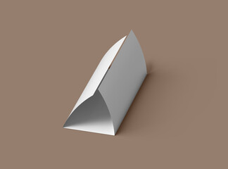 Blank Tri fold letter size brochure 3d render to present your design