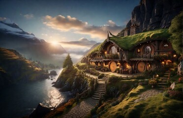 hobbit-inspired home, where fantasy and coziness come together in a unique ambiance