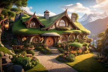 hobbit-inspired home, where fantasy and coziness come together in a unique ambiance