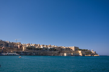 Fototapeta na wymiar Panorama of the city of Valletta, Malta