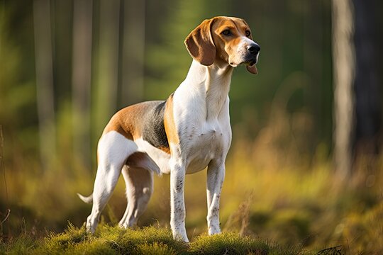 English Foxhound Dog - Portraits of AKC Approved Canine Breeds
