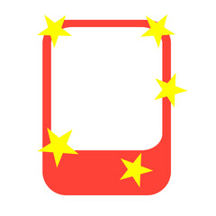 Cute polaroid photo frame illustration