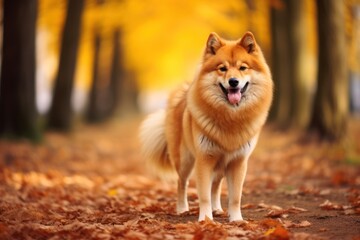 Naklejka na ściany i meble Eurasier Dog - Portraits of AKC Approved Canine Breeds