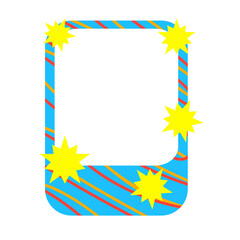 Cute polaroid photo frame illustration