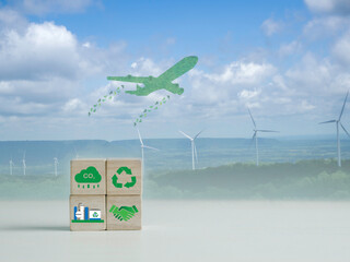Ideas for reducing carbon emissions in airplanes Use SAF sustainable aviation fuel for a greener...