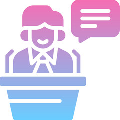 Employee Speech Icon