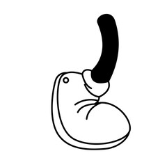 Retro 30s cartoon mascot foot characters