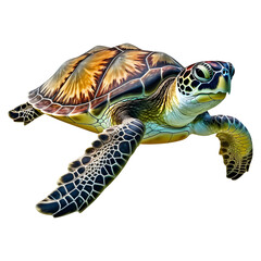 Obraz premium Green Turtle soft smooth lighting