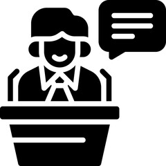 Employee Speech Icon