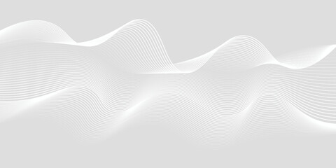 Abstract curved Diagonal Striped Background. Vector curved slanted, waving lines pattern