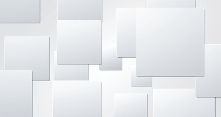 white shiny shapes wallpaper of boxes. trendy creative design of squares for the background. Futuristic stylish backdrop for Web, Business, and Decoration