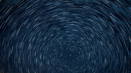 star trails with north star