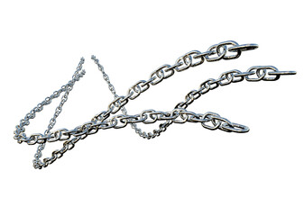 chain isolated on white