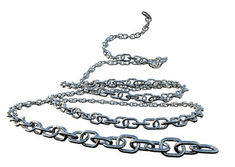 chain isolated on white